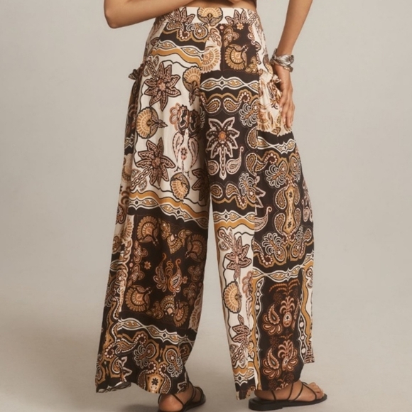 Farm Rio x Anthropologie Printed Wide-Leg Pants - Picture 3 of 11